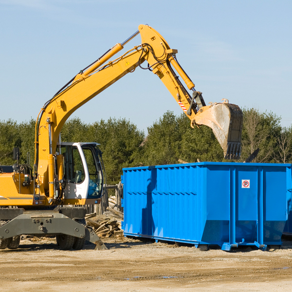 are there any restrictions on where a residential dumpster can be placed in Rutland